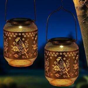 Solar Lanterns Outdoor Waterproof Christmas Birthdays Gifts for Women Mom Grandm